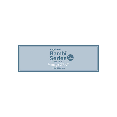 AngelColor Bambiシリーズ Vintage 1day aqua rich ヴィンテージグレー（10枚入り）