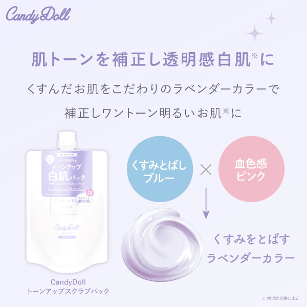 CandyDoll（キャンディドール）トーンアップスクラブパック