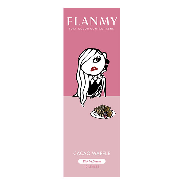 FLANMY 1day カカオワッフル 佐々木希イメージモデル (10枚入り)｜カラコン・コスメ通販Luvlit（ラブリット）