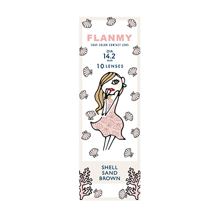 FLANMY 1day シェルサンドブラウン 佐々木希イメージモデル (10枚入り