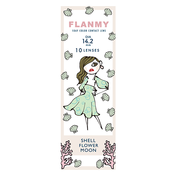 シェルガーランド♡ FLANMY 1day フラワームーン 佐々木希イメージモデル (10枚入り